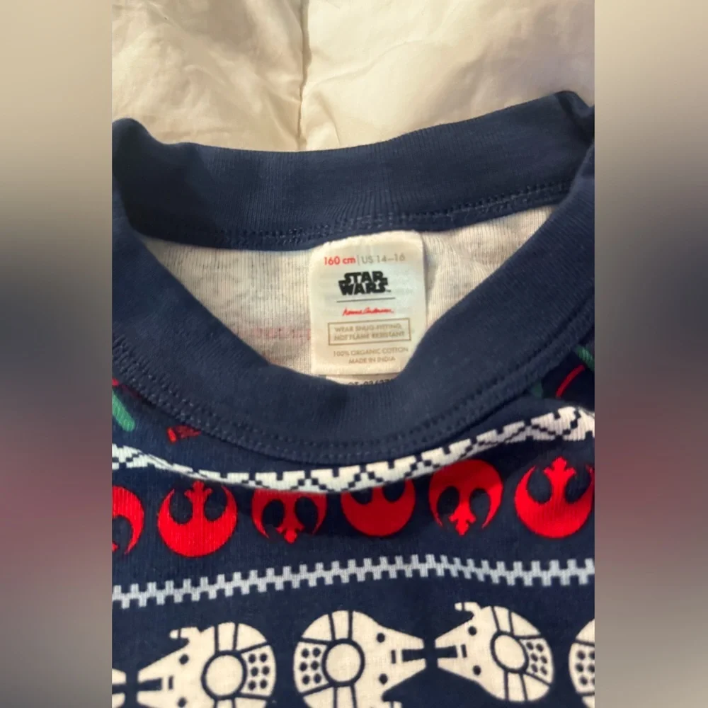 Hanna Andersson Boys Star Wars Navy and Red Pajama Set